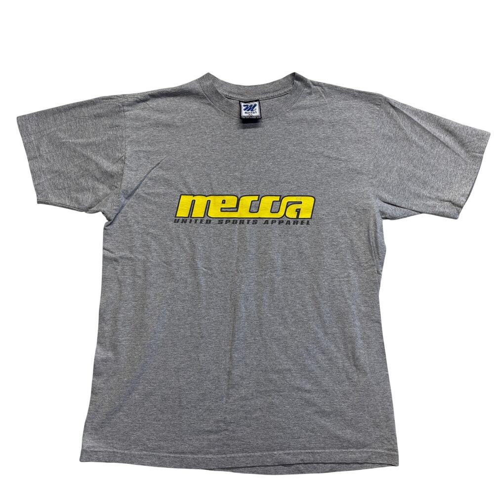 Vintage Mecca T Shirt XL Gray United Sports Streetwear Classic Made in USA